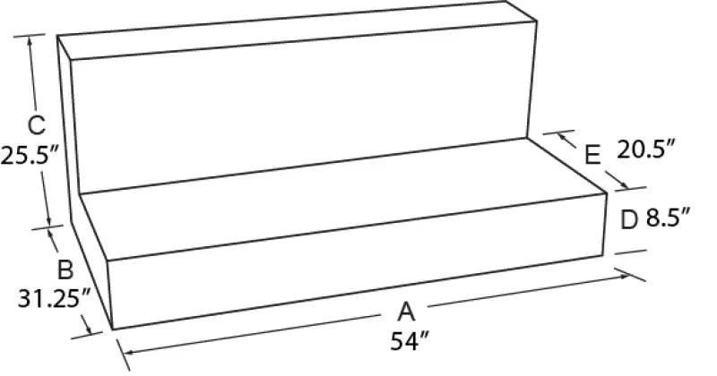 Tradesman Aluminum L-Shape Liquid Storage Tank (92 Gallon Capacity) - Black tra73292