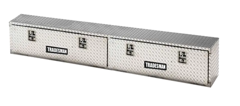 Tradesman Aluminum Top Mount L-Wing Box (72in.) - Brite tra8172t