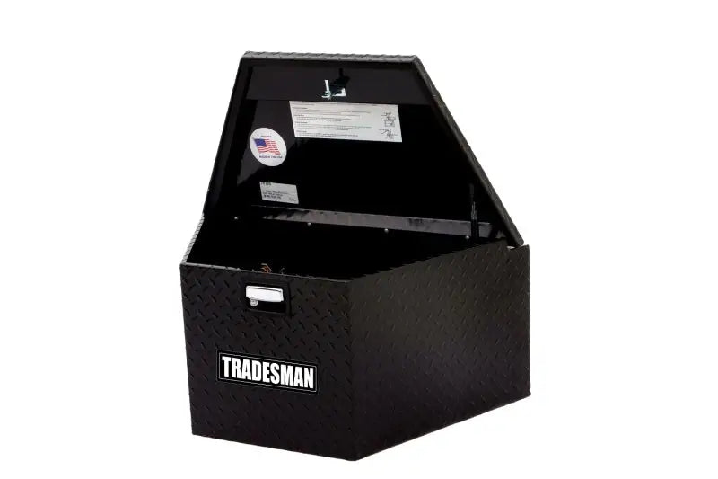 Tradesman Aluminum Trailer Tongue Storage Box (16in.) - Black tra76120