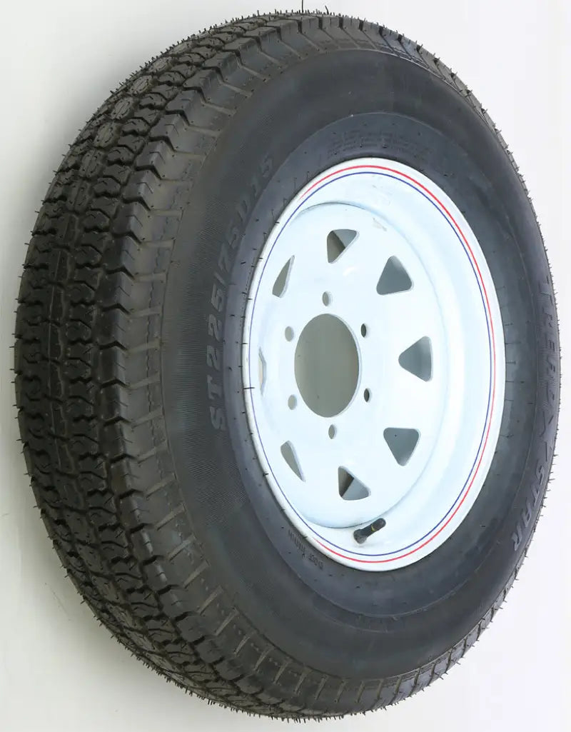 Trailer Tire And Wheel Assembly White 58-8169