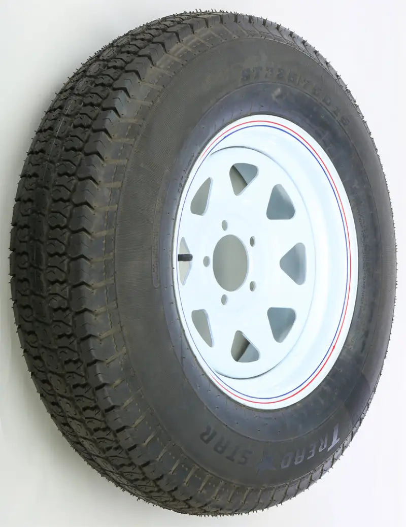 Trailer Tire And Wheel Assembly White 58-8168