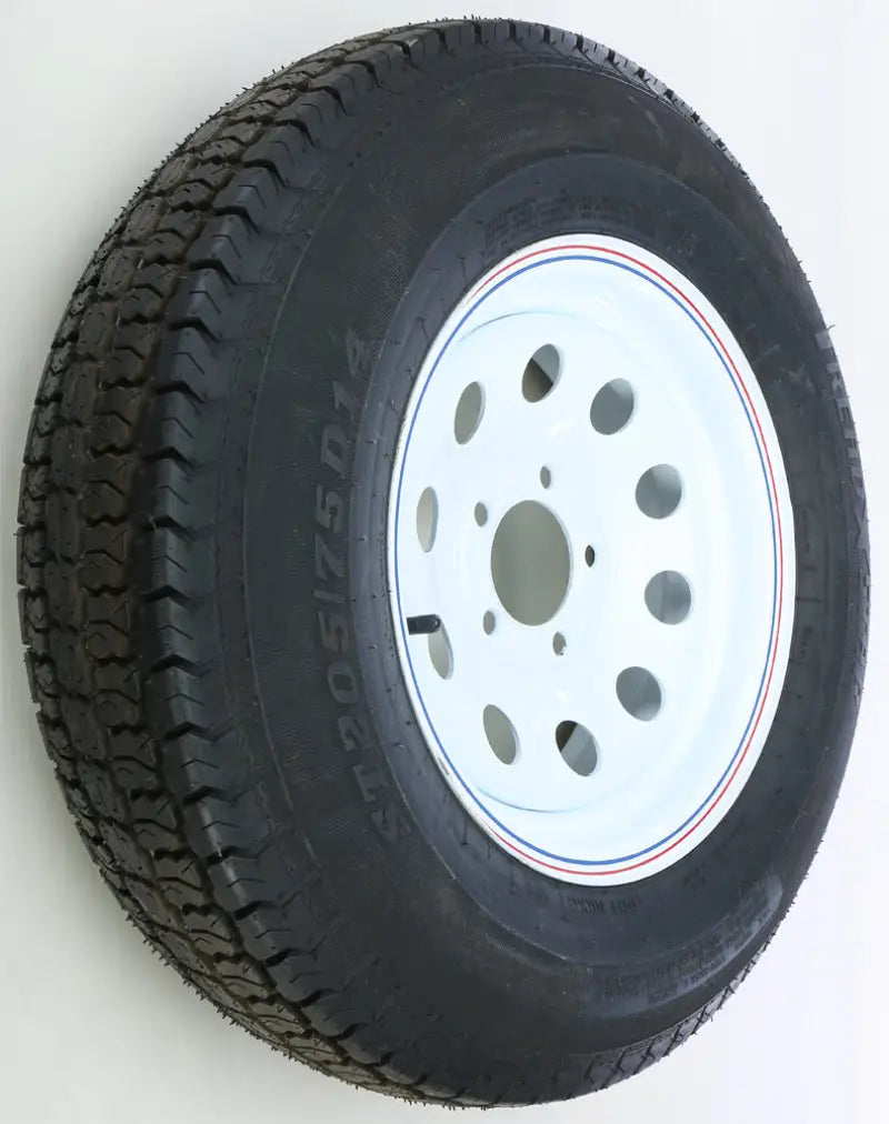 Trailer Tire And Wheel Assembly White 58-8166