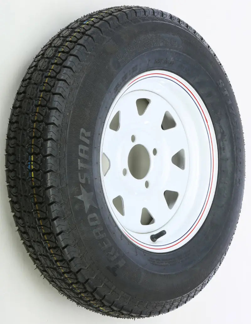 Trailer Tire And Wheel Assembly White 58-8165