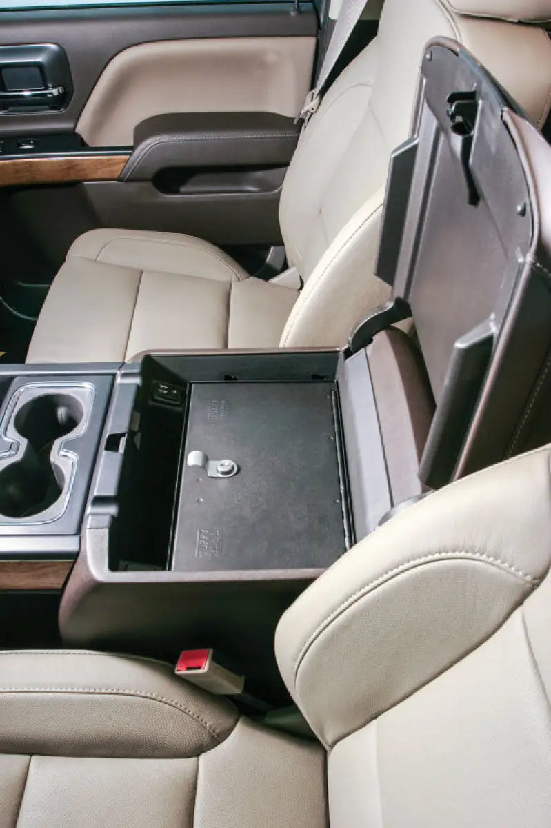Tuffy Heavy-Duty Lockable Console Safe for Chevrolet Silverado and GMC Sierra (2014-2019) tfy320-01