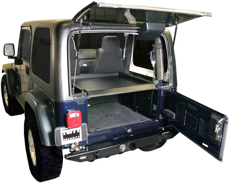 Tuffy Lockable Storage Deck Enclosure for Jeep Wrangler YJ & TJ (Black) tfy240-01