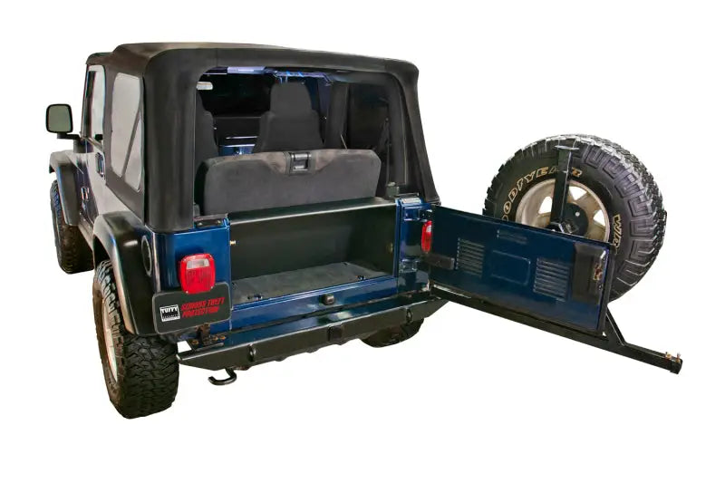 Tuffy TJ Tailgate Lockable Storage Enclosure for Jeep Wrangler (1997-2006) - Black tfy296-01