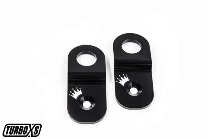 Turbo XS Subaru 02-07 WRX / 04-07 STi Radiator Stay No Hood Prop - Black ws02-rs-blk-2