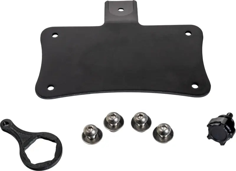 Universal Black Laydown License Plate Mount Kit 563-04124