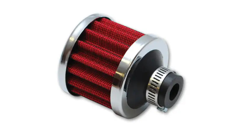 Vibrant Crankcase Breath Filter w/ Chrome Cap 2 1/8in 55mm Cone ODx2 5/8in 68mm Tallx1in 25mm in ID vib2168