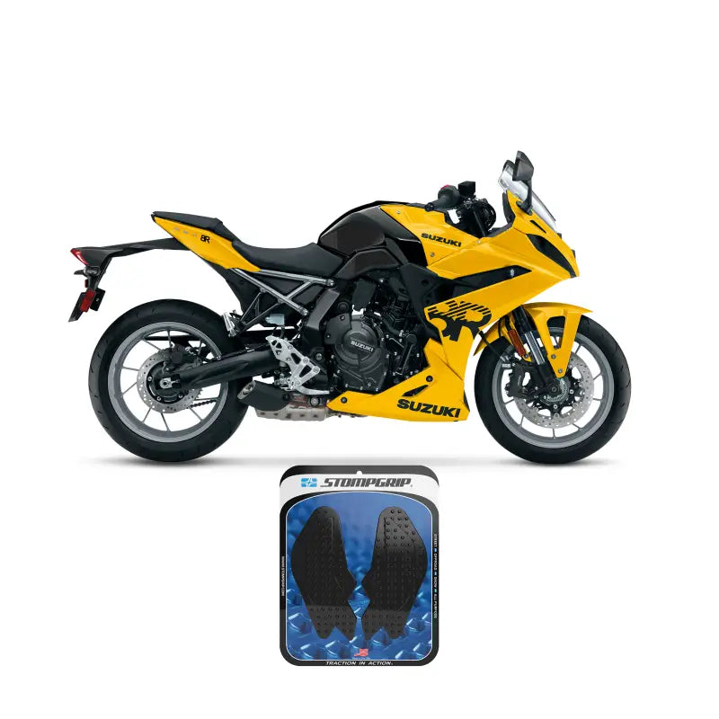 Volcano Black Tank Pad Adhesive Grip Kit for Suzuki 655-13023b