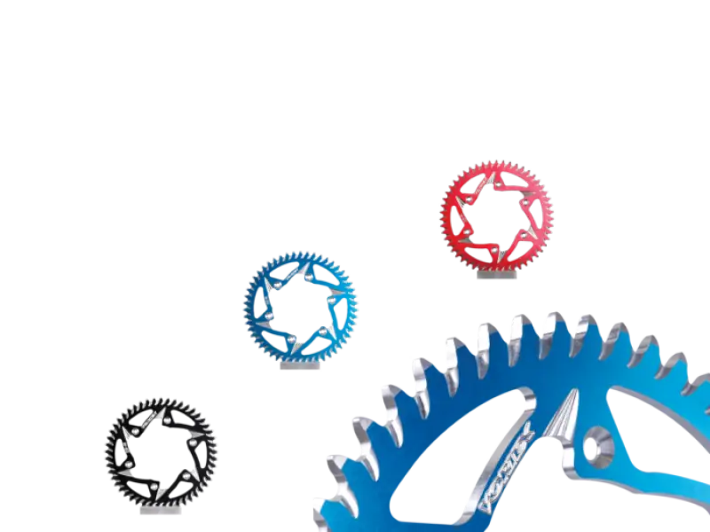 Vortex Racing Black Steel Rear Sprocket - 525, 42 Teeth vtx454s-42