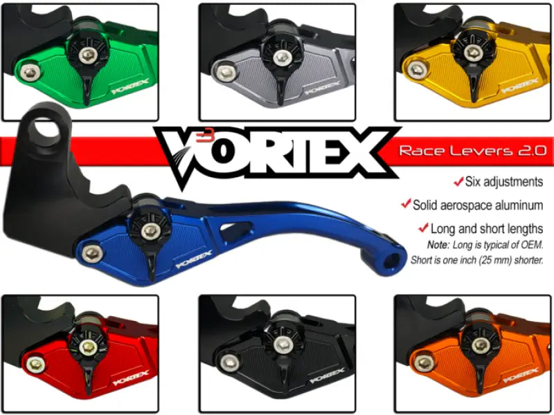 Vortex Racing Long Green Clutch Lever H-L212 K750 vtxlvc586l