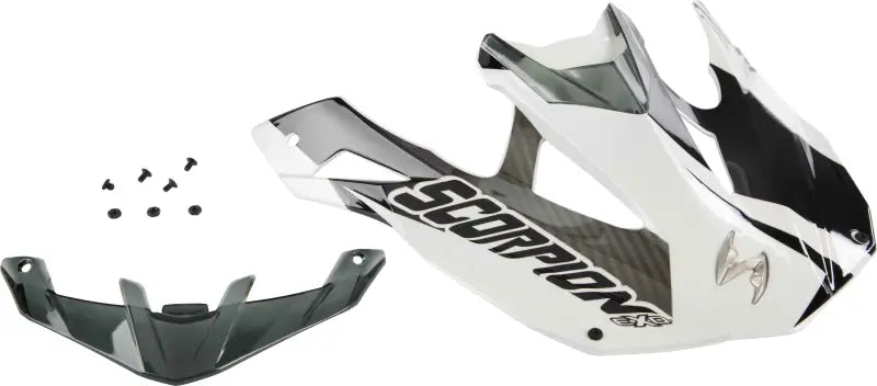 Vx 35 Peak Visor Krush White wps-75-01225