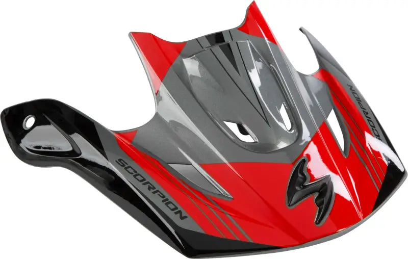 Vx R70 Peak Visor Ascend Silver/Red wps-75-01218
