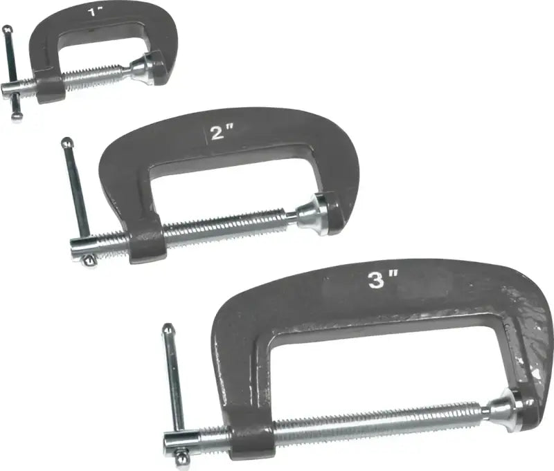 W86012 Performance Tool C Clamp 1 Inch/ 2 Inch/ 3 Inch Jaw Width ptlw86012