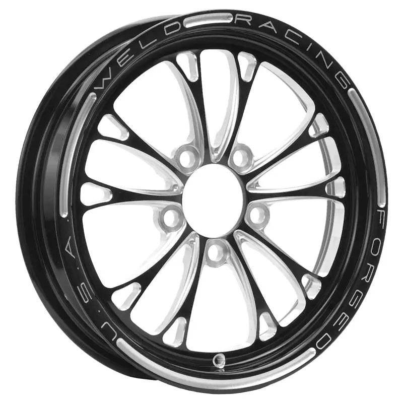 Weld V-Series 1-Piece 15x3.5 / 5x4.5 BP / 1.75in. BS Black Wheel - Non-Beadlock wel84B-15204