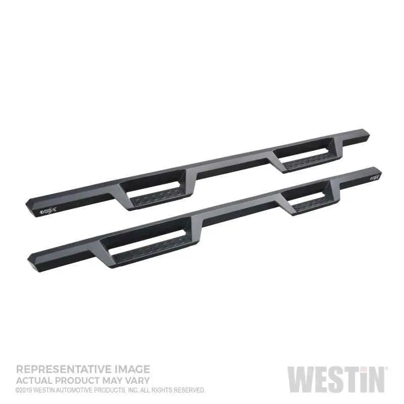Westin 19-20 Chevrolet Silverado / GMC Sierra 1500 Double Cab HDX Drop Nerf Step Bars - Textured Blk 56-14125