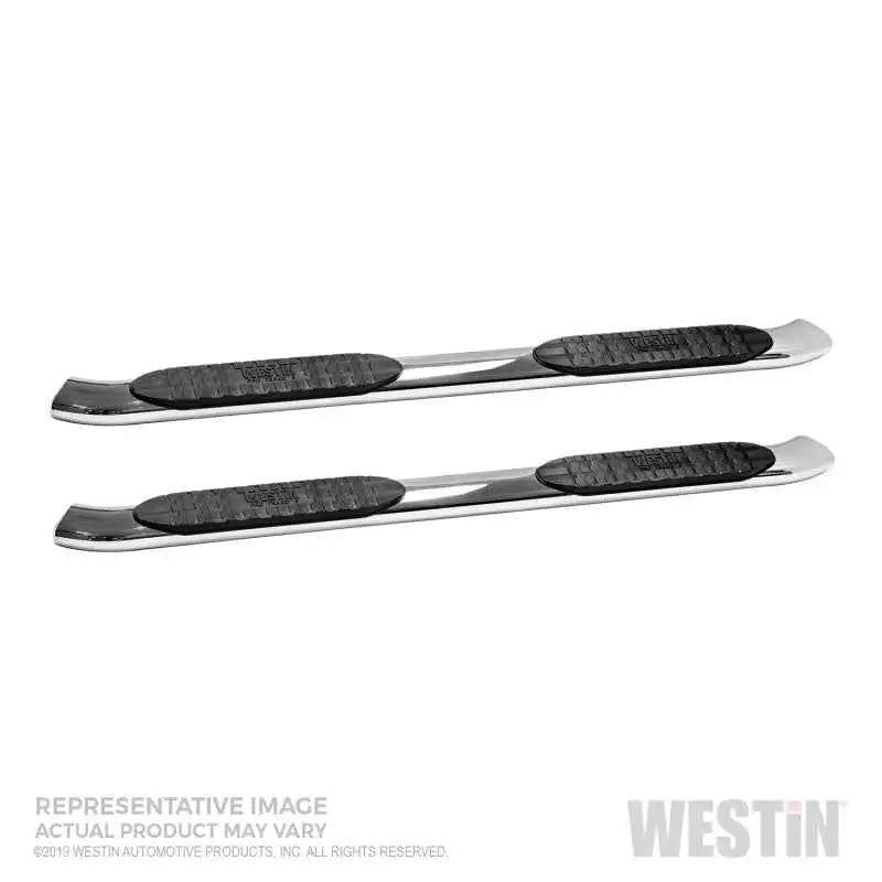 Westin 19-22 Chev/GMC Silverado/Sierra 1500 DC (Excl. 2019 Ltd) PRO TRAXX 5 Oval Nerf Step Bars - SS 21-54120