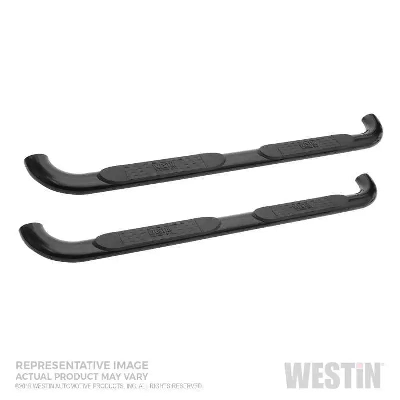 Westin 19-22 Chev/GMC Silverado/Sierra 1500 DC (No 2019 Ltd) Platinum 4 Oval Nerf Step Bars - Blk 21-4125