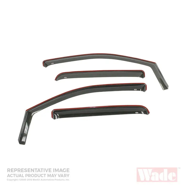 Westin 2001-2004 Toyota Tacoma Double Cab Wade In-Channel Wind Deflector 4pc - Smoke wes72-88499