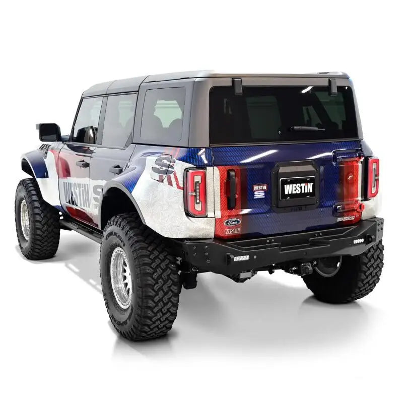 Westin Ford Bronco Spare Tire Delete Plate (21-25 Models, Excl. Sport) - Textured Black Finish wes59-89055