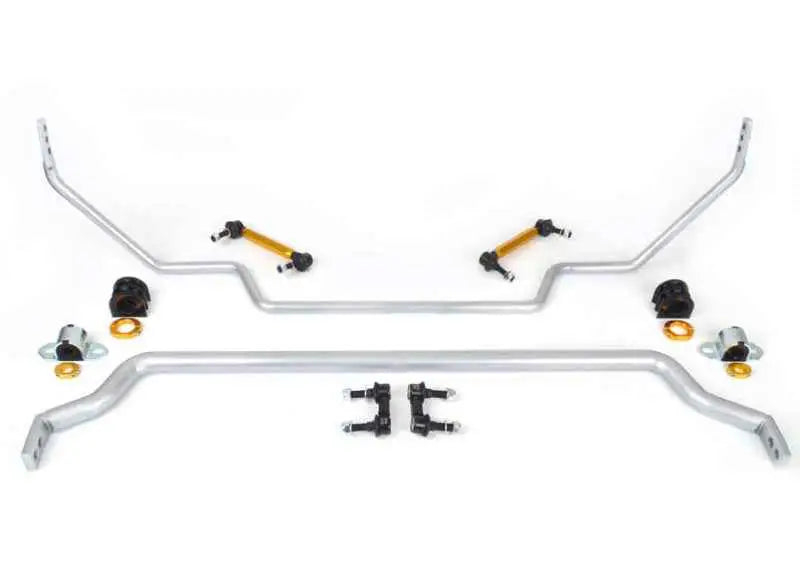 Whiteline 09-17 Nissan GT-R (Premium) / 12-16 GT-R Black Edition Front and Rear Swaybar Kit bnk008