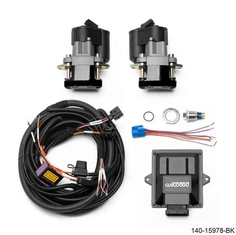 Wilwood Electronic Parking Brake Rear Retrofit Kit - 0.810in Rotor Black 140-15978-bk