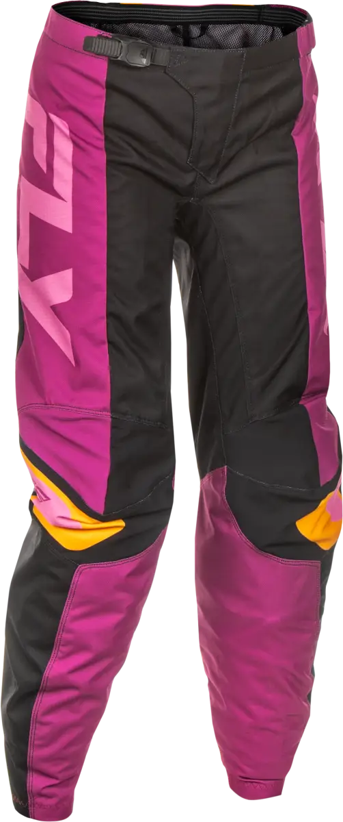 Women's F 16 Performance Pants in Black/Mauve/Yellow – Size 09/10 c378-83209