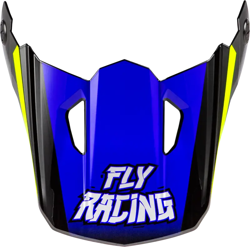 Youth Kinetic Scorched Helmet Visor in Blue, Grey, and Hi-Vis for YS YL 73-8674