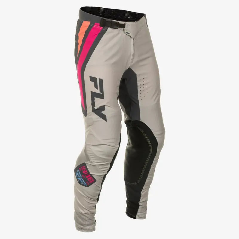 Youth Lite Performance Pants in Light Grey/Pink/Coral - Size 26 c378-73426