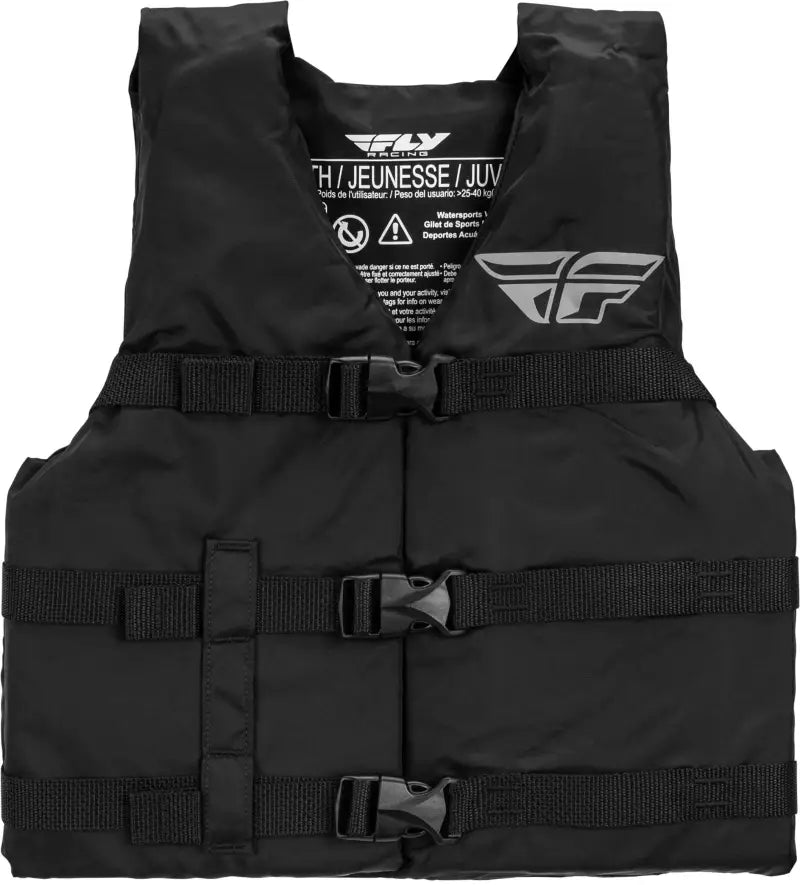 Youth Nylon Vest Black wps-221-28703