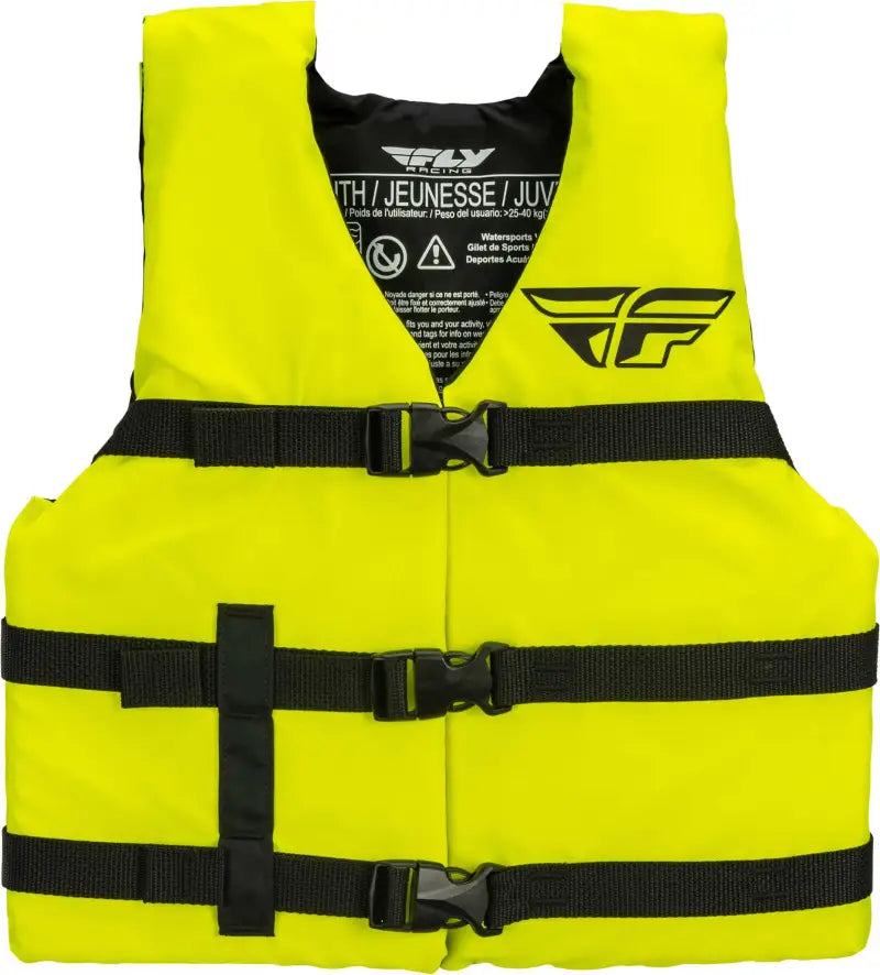 Youth Nylon Vest Neon Yellow wps-221-29003