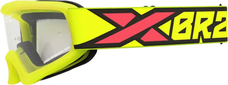 Youth Xgrom Flo Ylw/Blk/Fire Clear Lens wps-067-30300