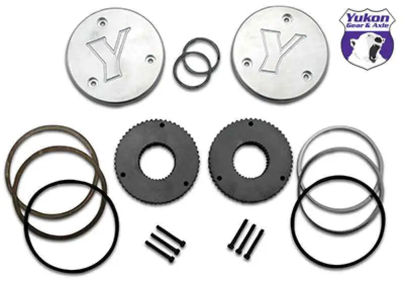 Yukon Gear Hardcore Drive Flange Kit For Dana 60 / 35 Spline Outer Stubs. Yukon Engraved Caps yhc50005