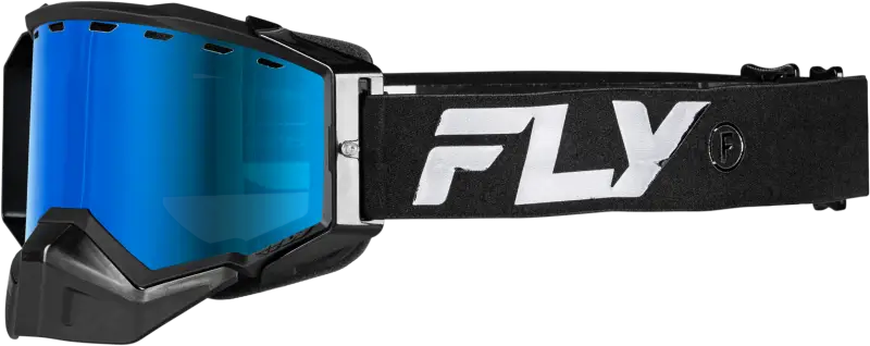Zone Dual Pane Snow Goggles - Black Frame with Sky Blue Mirror Lens 37-50280
