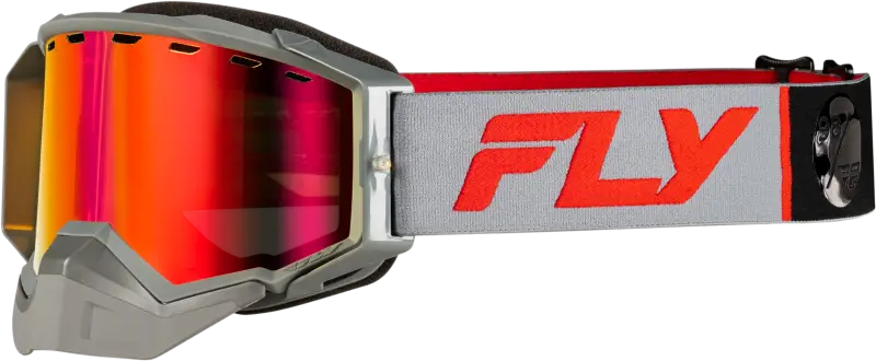 Zone Elite Snow Goggles - Grey/Red with Red Mirror and Polarized Amber Lens 37-4107