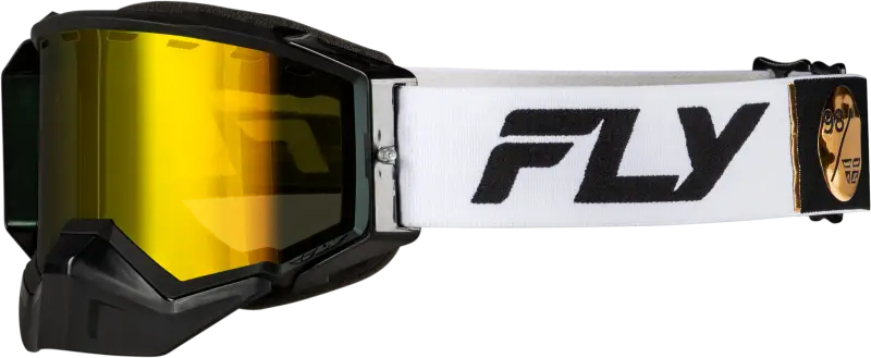 Zone Elite Snow Goggles - White/Black with Polarized Yellow Lens 37-4105